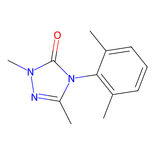 4-(2,6-dimethylphenyl)-2,5-dimethyl-2,4-dihydro-3H-1,2,4-triazol-3-one structure