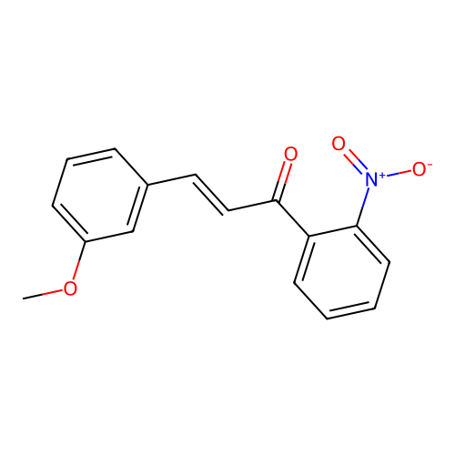 3-(3-Methoxyphenyl)-1-(2-nitrophenyl)prop-2-en-1-one structure