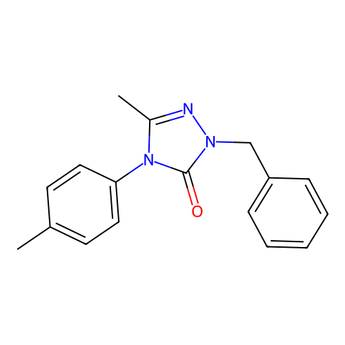 2-Benzyl-5-methyl-4-(4-methylphenyl)-1,2,4-triazol-3-one structure