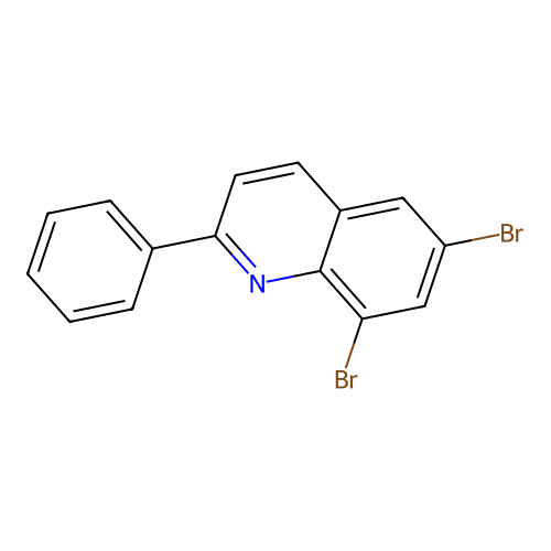 6,8-Dibromo-2-phenylquinoline structure