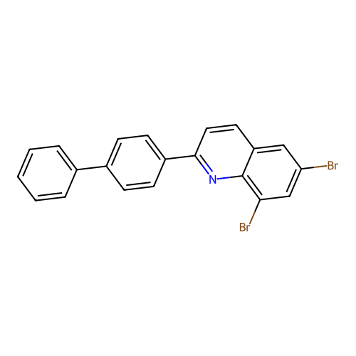 6,8-Dibromo-2-(4-phenylphenyl)quinoline structure