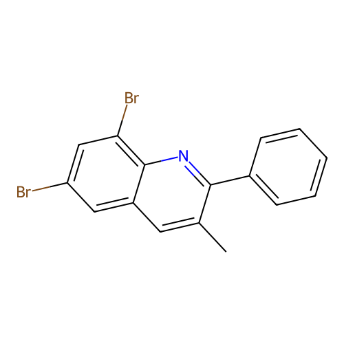 6,8-Dibromo-3-methyl-2-phenylquinoline structure