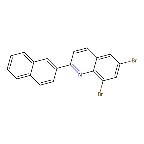 6,8-Dibromo-2-(2-naphthyl)quinoline structure