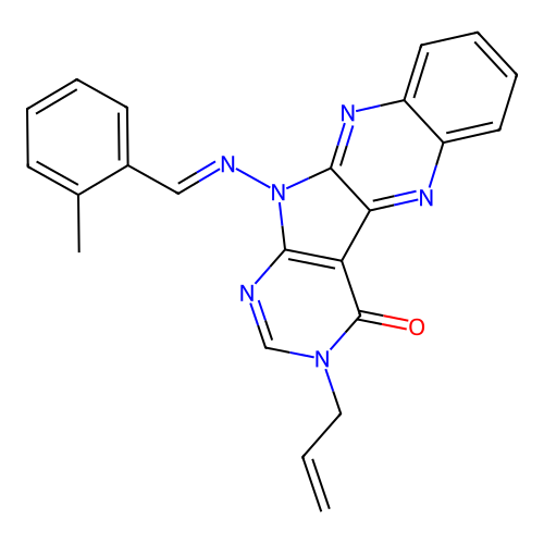 C23H18N6O structure