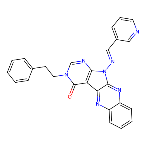 C26H19N7O structure