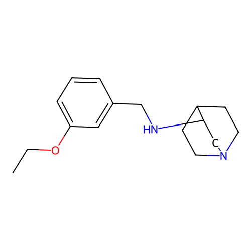 N-[(3-ethoxyphenyl)methyl]-1-azabicyclo[2.2.2]octan-3-amine structure