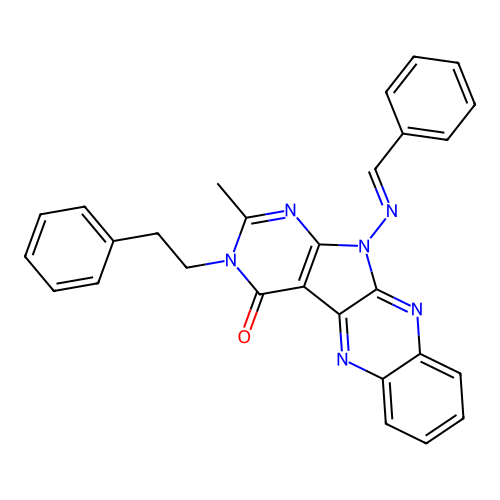 C28H22N6O structure