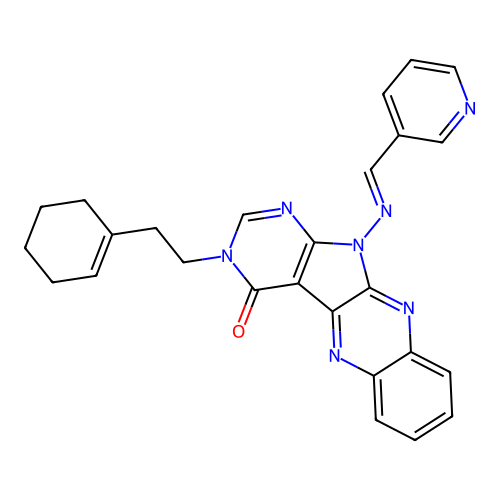 C26H23N7O structure