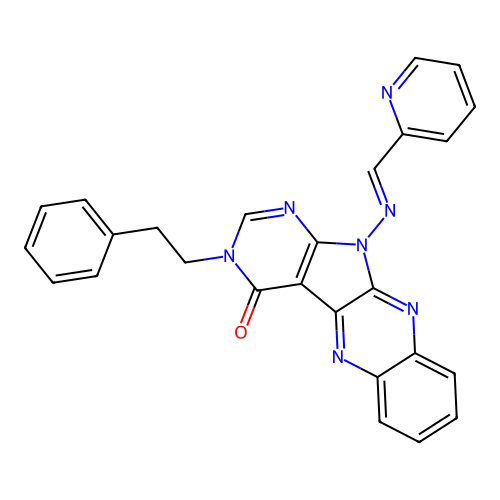 C26H19N7O structure