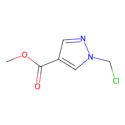 methyl 1-(chloromethyl)-1H-pyrazole-4-carboxylate structure