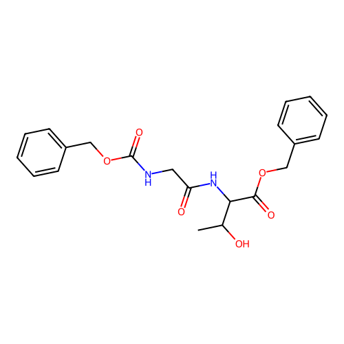 苄氧羰基甘氨酰-L-苏氨酸苄酯 structure