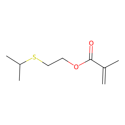 2-((1-Methylethyl)thio)ethyl methacrylate structure