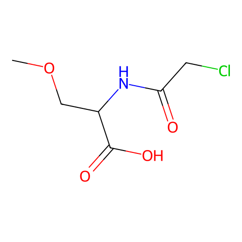 N-(Chloroacetyl)-O-methylserine structure