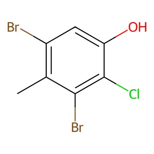 3,5-Dibromo-2-chloro-4-methylphenol structure