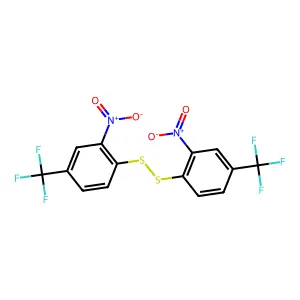 Disulfide, bis(2-nitro-4-(trifluoromethyl)phenyl) structure