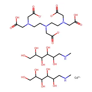 钆喷酸二甲葡胺 structure
