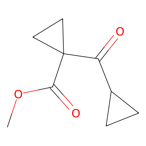 Methyl 1-(cyclopropylcarbonyl)cyclopropanecarboxylate structure