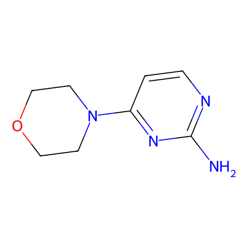 2-Amino-4-morpholin-4-yl-pyrimidine structure