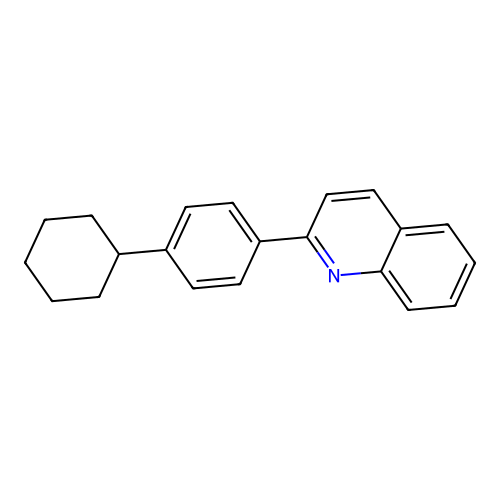 2-(4-Cyclohexylphenyl)quinoline structure