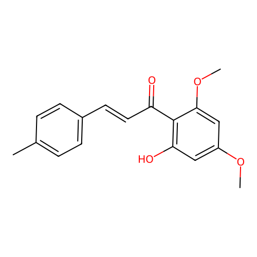 4',6'-Dimethoxy-2'-hydroxy-4-methylchalcone structure