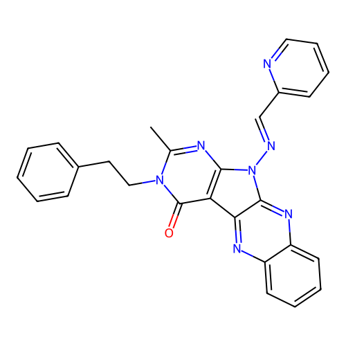 C27H21N7O structure