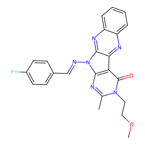 C23H19FN6O2 structure
