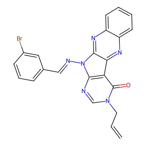 C22H15BrN6O structure