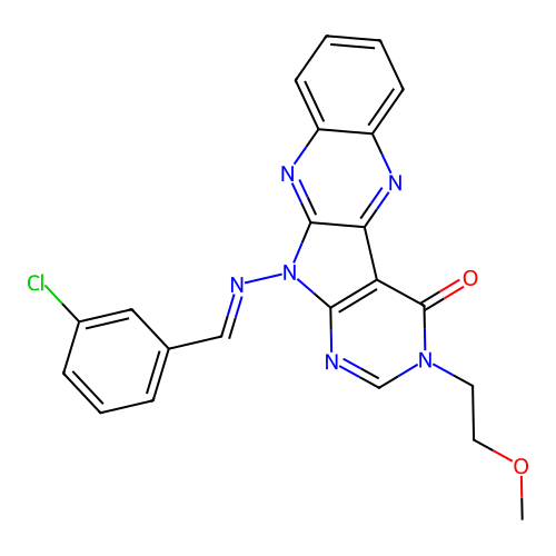 C22H17ClN6O2 structure