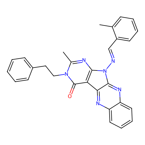 C29H24N6O structure