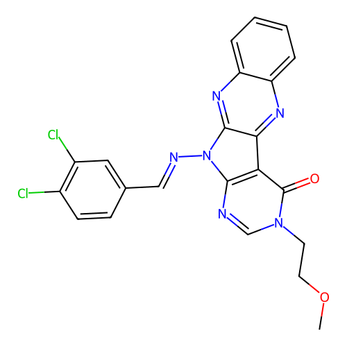 C22H16Cl2N6O2 structure
