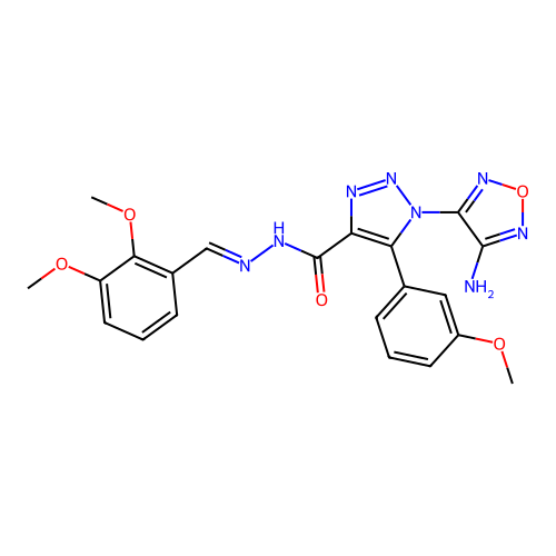 C21H20N8O5 structure