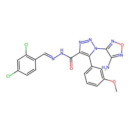 C19H14Cl2N8O3 structure