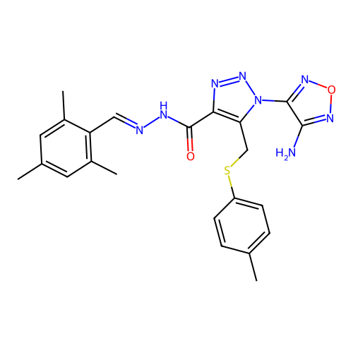 C23H24N8O2S structure
