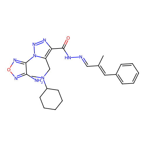 C23H29N9O2 structure