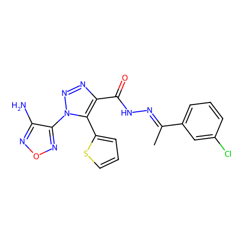 C17H13ClN8O2S structure