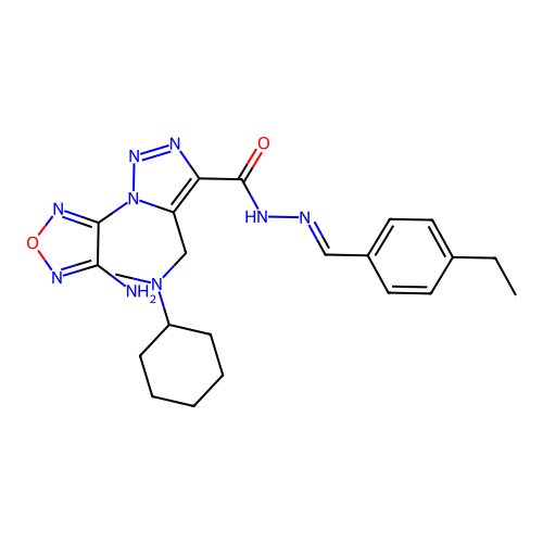 C22H29N9O2 structure