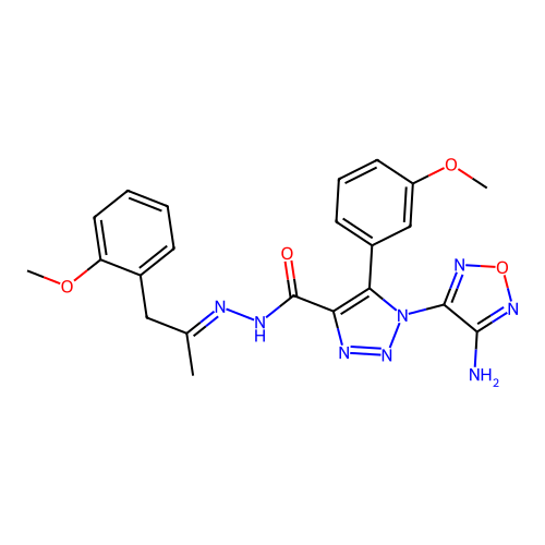 C22H22N8O4 structure