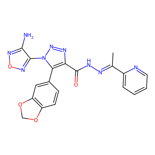 C19H15N9O4 structure