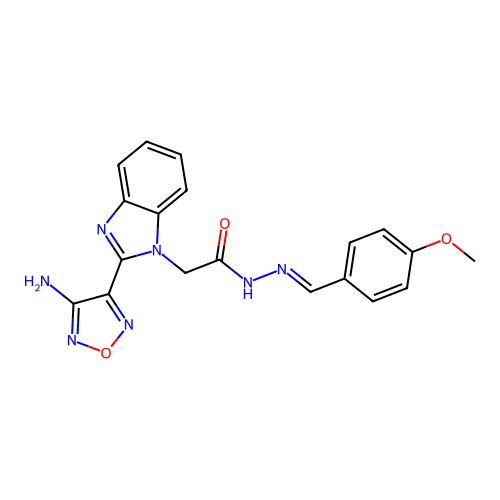 C19H17N7O3 structure