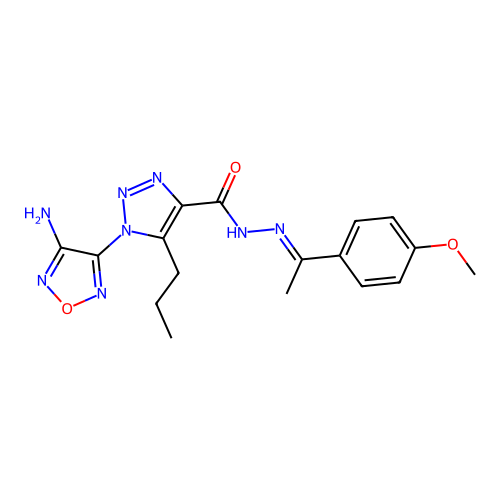 C17H20N8O3 structure