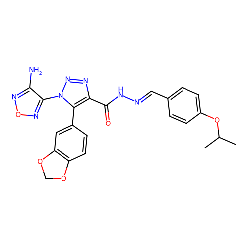 C22H20N8O5 structure