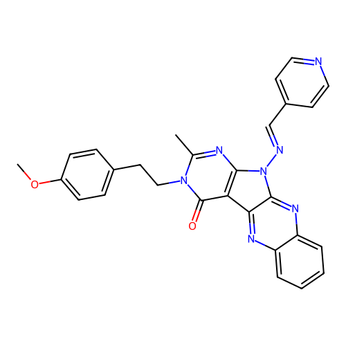 C28H23N7O2 structure