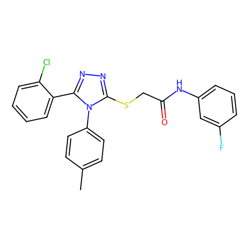 C23H18ClFN4OS structure