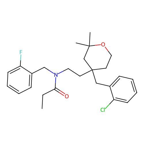 C26H33ClFNO2 structure