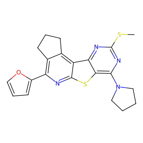 C21H20N4OS2 structure