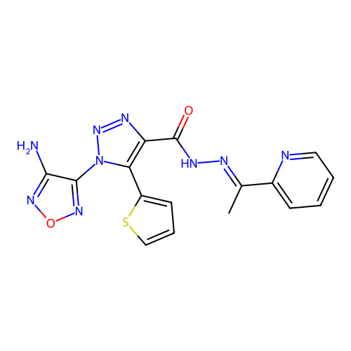 C16H13N9O2S structure