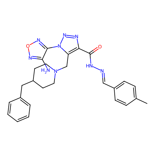 C26H29N9O2 structure
