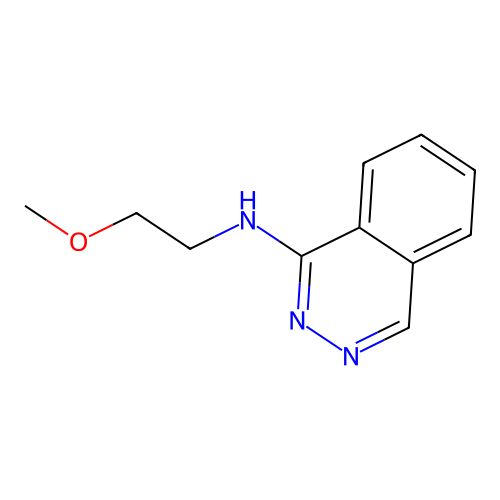 N-(2-methoxyethyl)phthalazin-1-amine structure