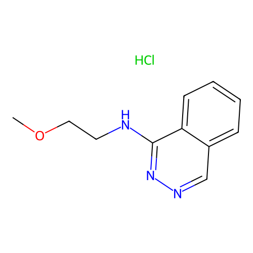 1-Phthalazinamine, N-(2-methoxyethyl)-, hydrochloride structure