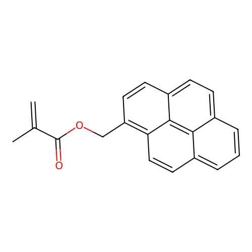 1-Pyrenylmethyl methacrylate structure